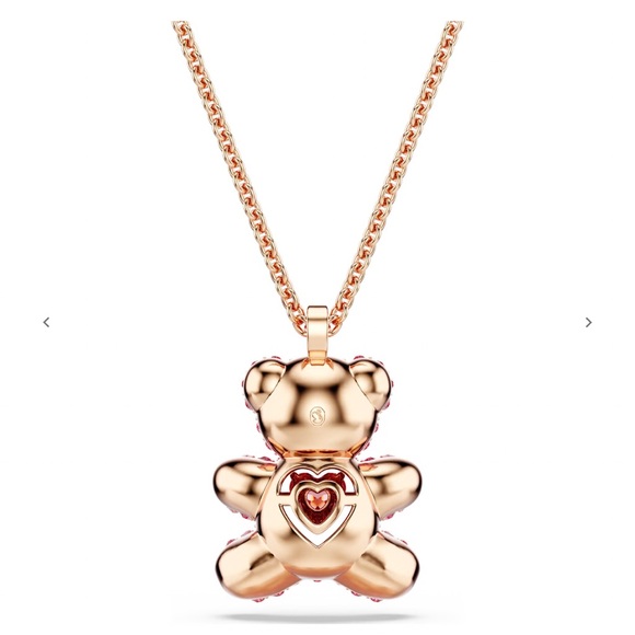 Swarovski Pink Teddy Bear Necklace - Picture 5 of 11